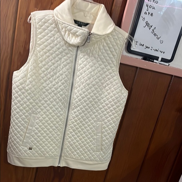 Ralph Lauren Jackets & Blazers - Ralph Lauren Quilted Vest - Cream